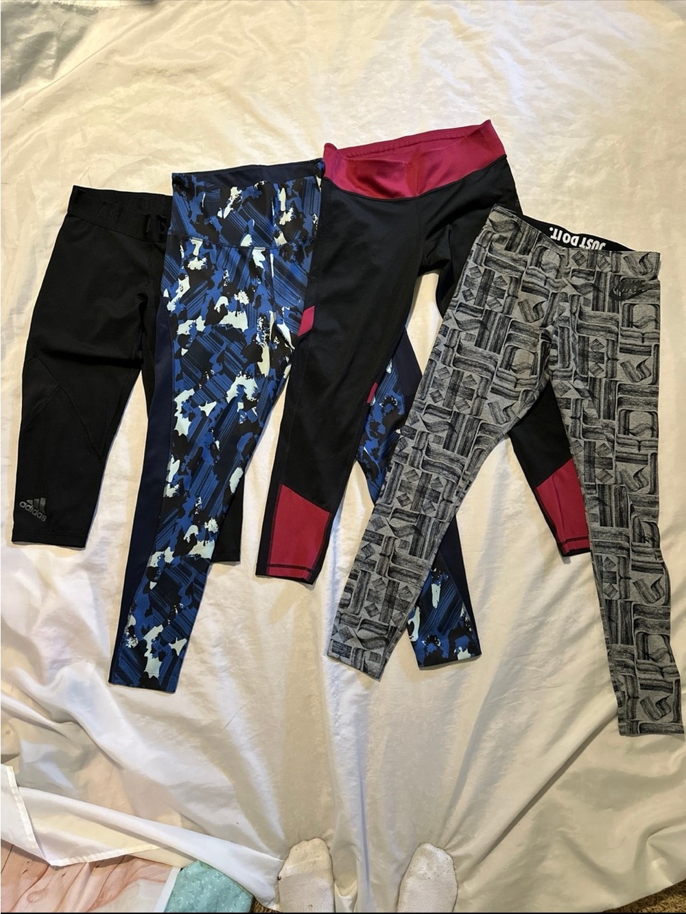 Bundle Adidas Nike Leggings Sz M
